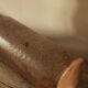 Vintage stoneware liqueur bottle with pouring spout