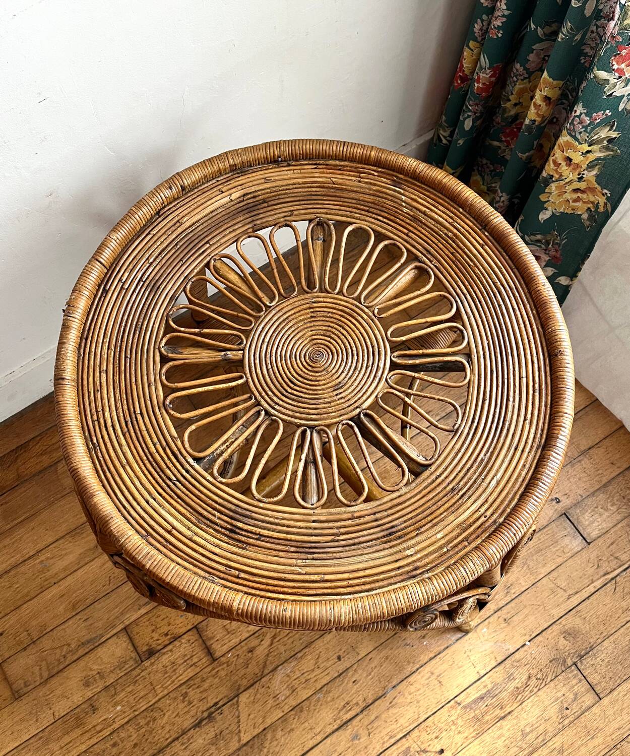 Table basse en rotin Peacock