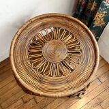 Peacock rattan coffee table