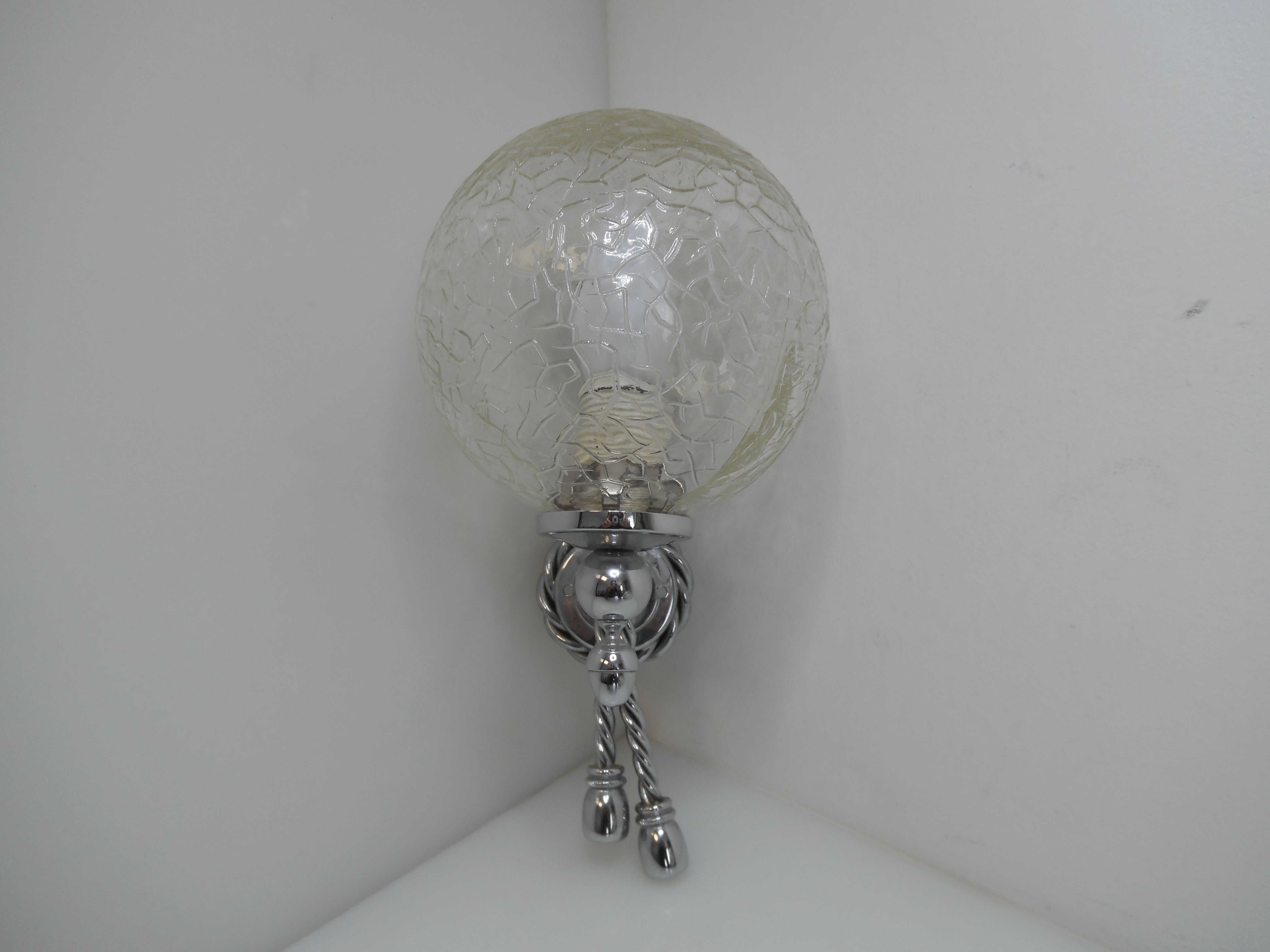 Paire d'appliques boules murales style vintage