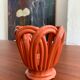 Vintage braided earthenware pot cache