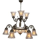 Antique design black antique color chandelier jhoomer ceiling light (12 light)