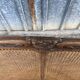 Antique Louis XV bench in solid walnut and caning