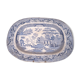 Large dish in English faience Staffordshire style 19th