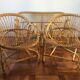 Bench and 2 rattan chairs