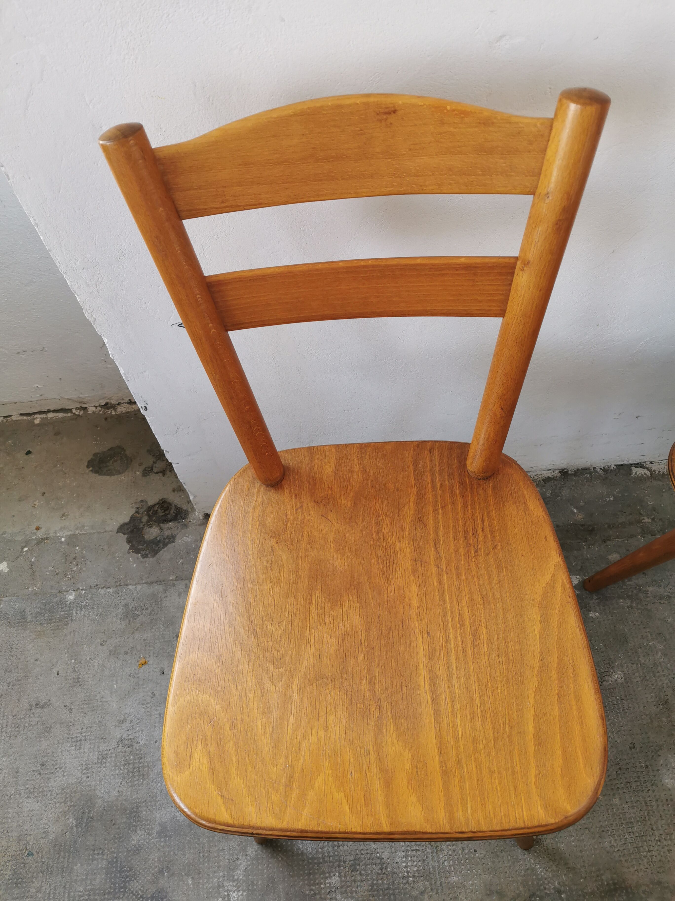 Set of 6 vintage chairs 1960 bistro