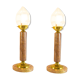 Set of XL Art Deco lamps in heavy marble