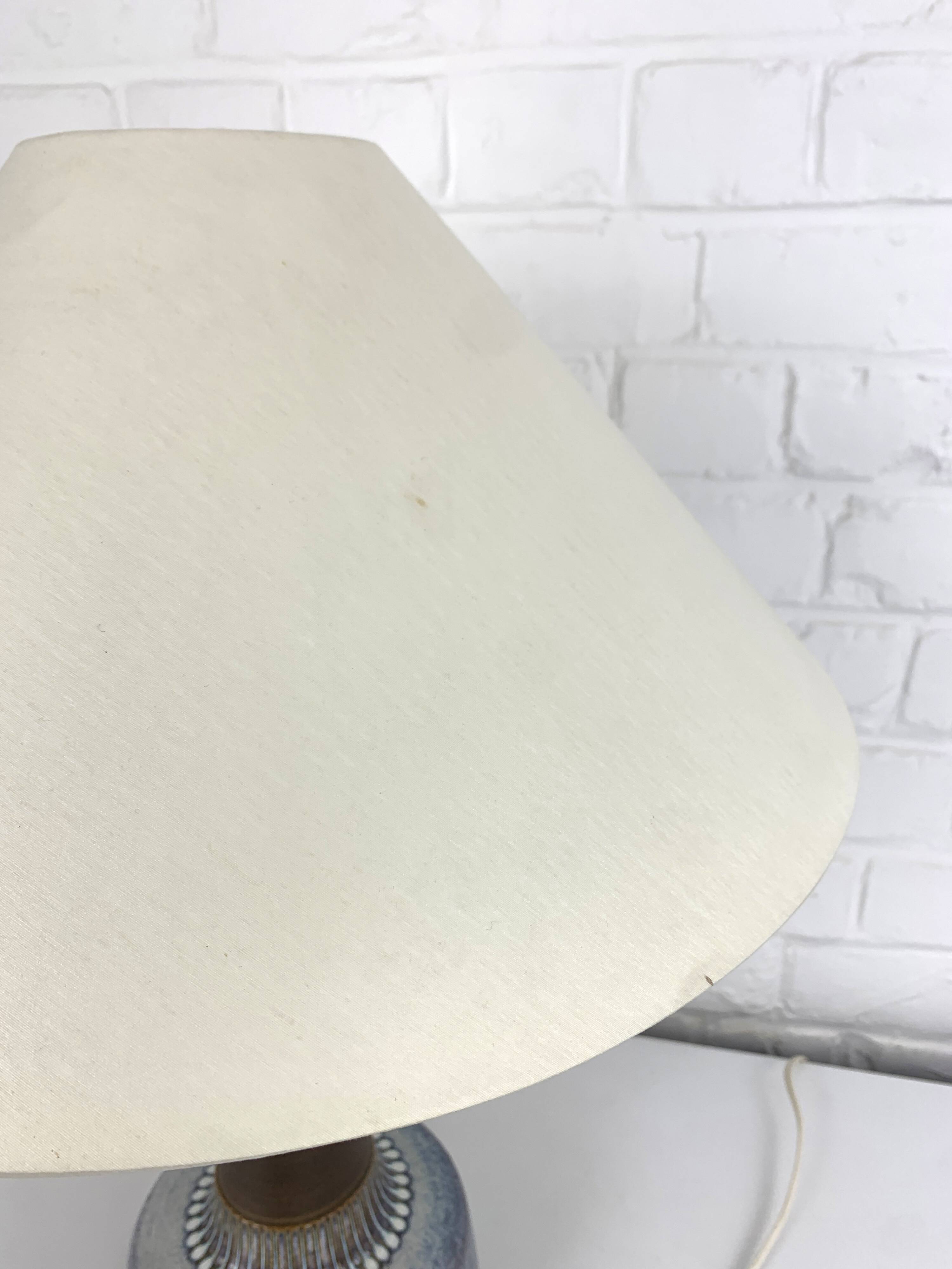 Scandinavian table lamp in ceramic Søholm Stentøj Denmark