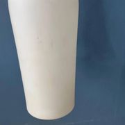 Suspension longue Mid-Century en verre opalin