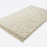 Large Berber rug with interlocking diamonds.