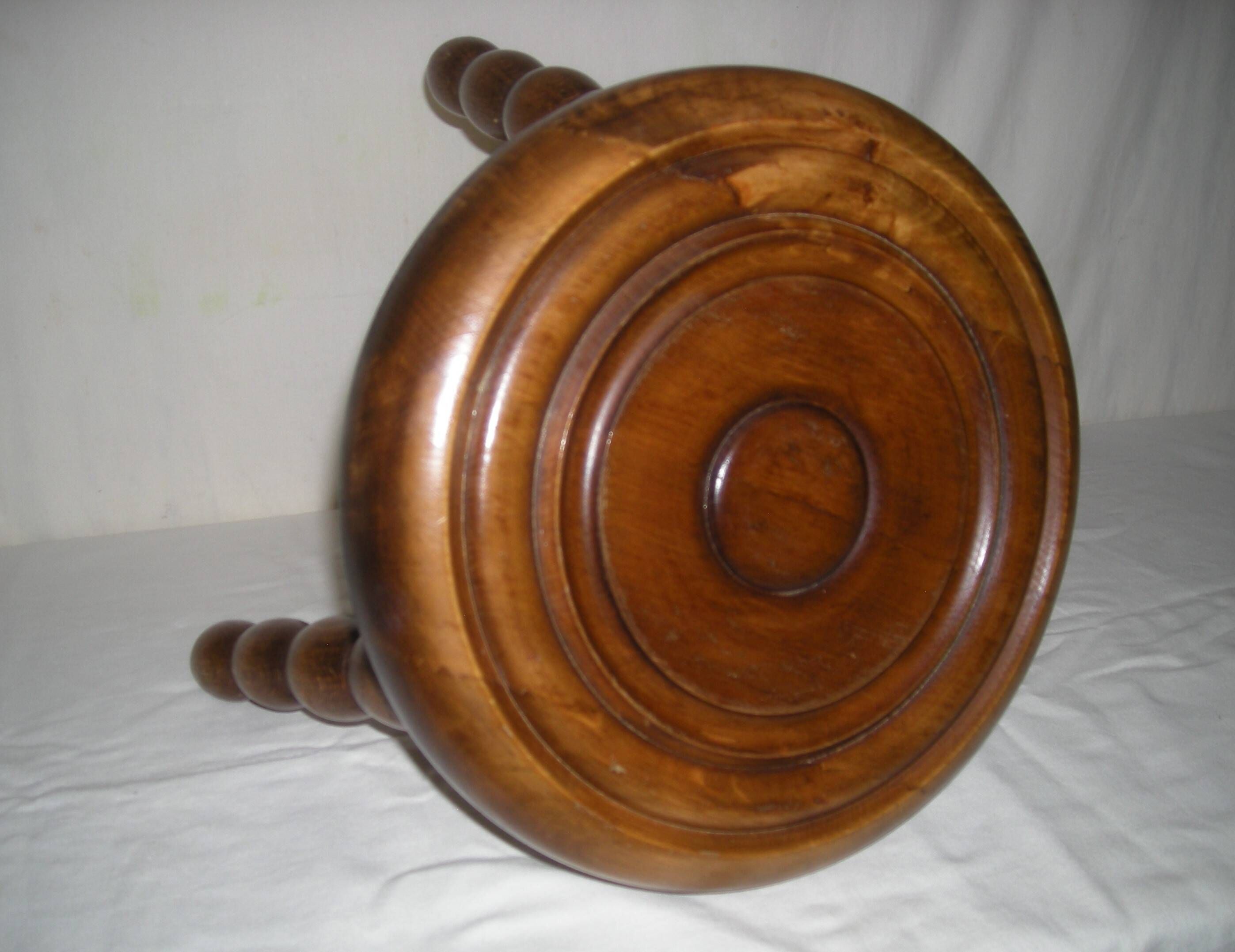 Tripod wooden coffee table