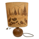 Wooden ball lamp