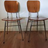 Set of 2 chairs in formica vintage
