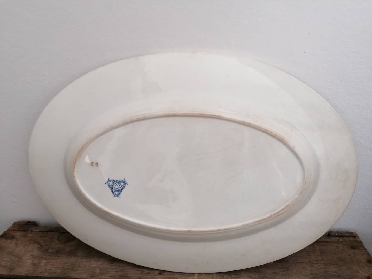 Oval earthenware dish Vieillard Bordeaux