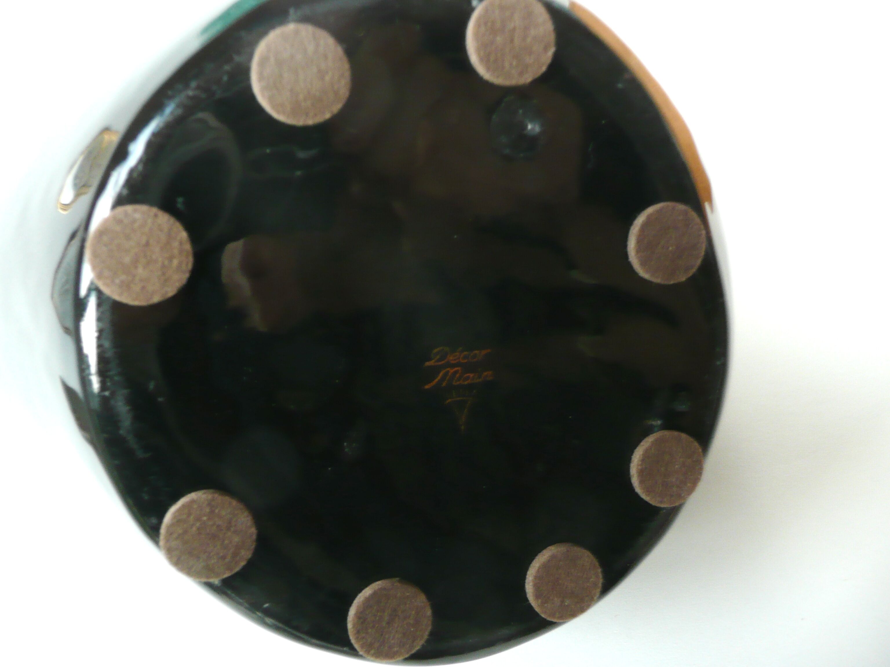 Vallauris vase signed with XXL thistles