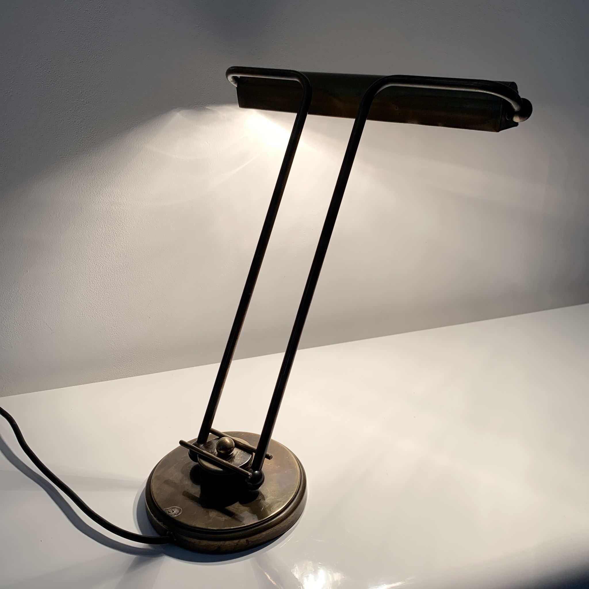 Brass desk lamp Art Deco