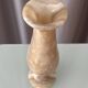Vintage Italian Onyx Marble Vase – 25 cm – Honey & Cream Stone