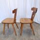 Set of 2 Vintage Wooden Tyrolean Dining Chairs by Ruko Sessel Alois Koller