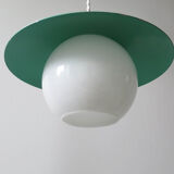 Gamelle and opaline pendant light