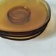 4 cups and saucers VERECO amber