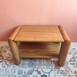 Vintage bedside table in elm