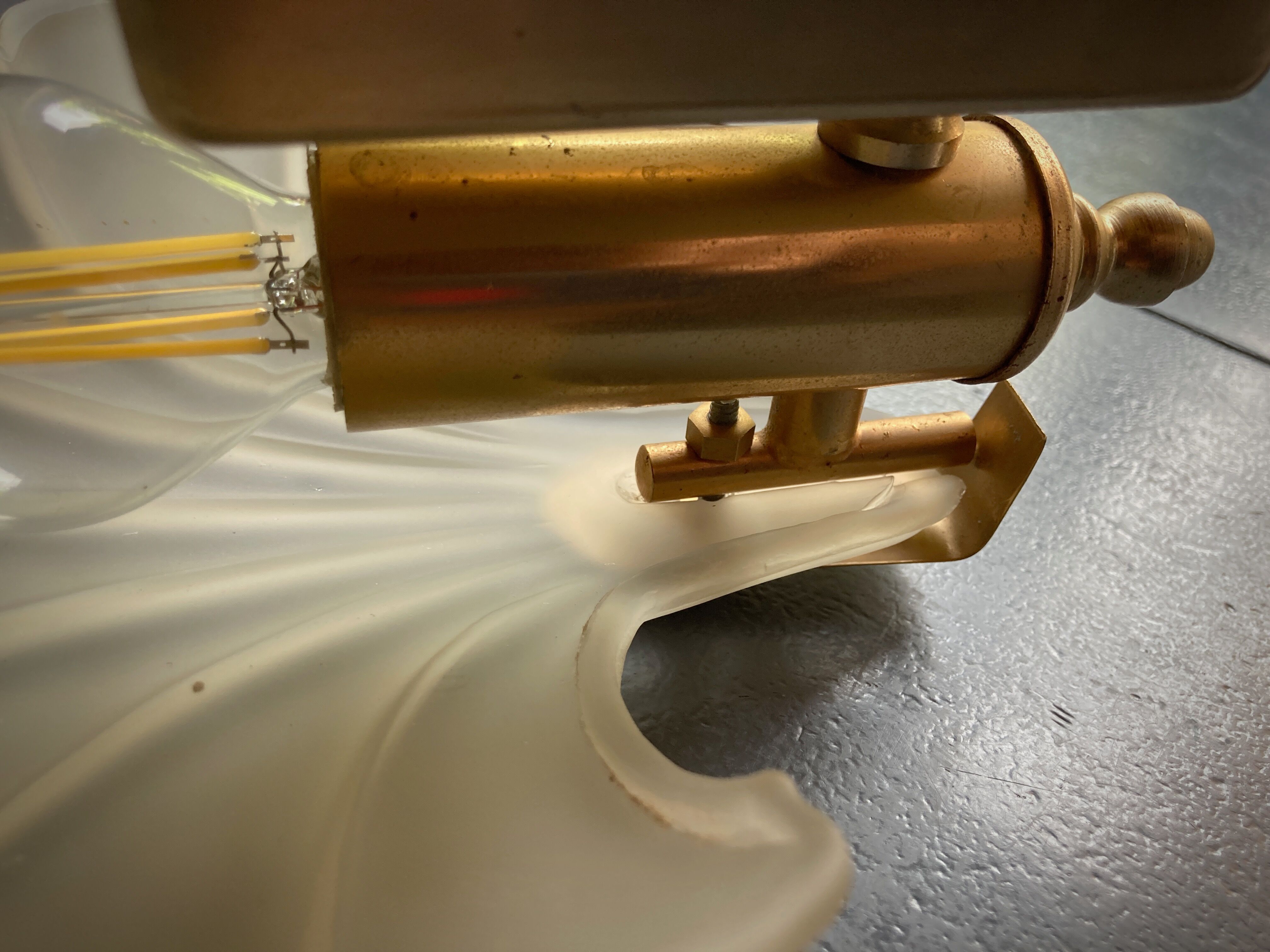 Frosted glass shell wall lamps