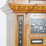 Inlaid antique Italian secretary in Moorish style, circa 1860