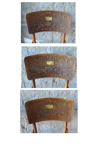 Set of 3 chairs no. 57 Thonet - 1910