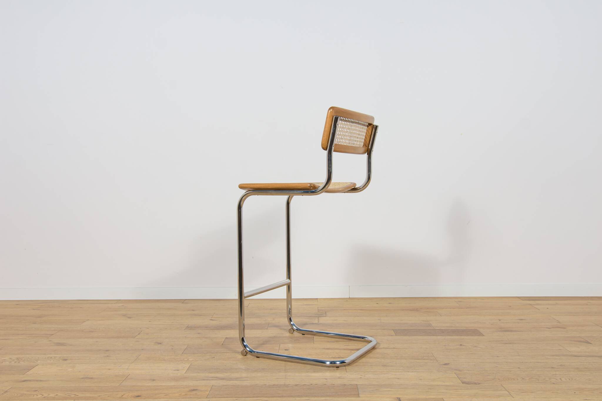 Chrome-Plated Bar Stools Typ Cesca, Italy, 1970s