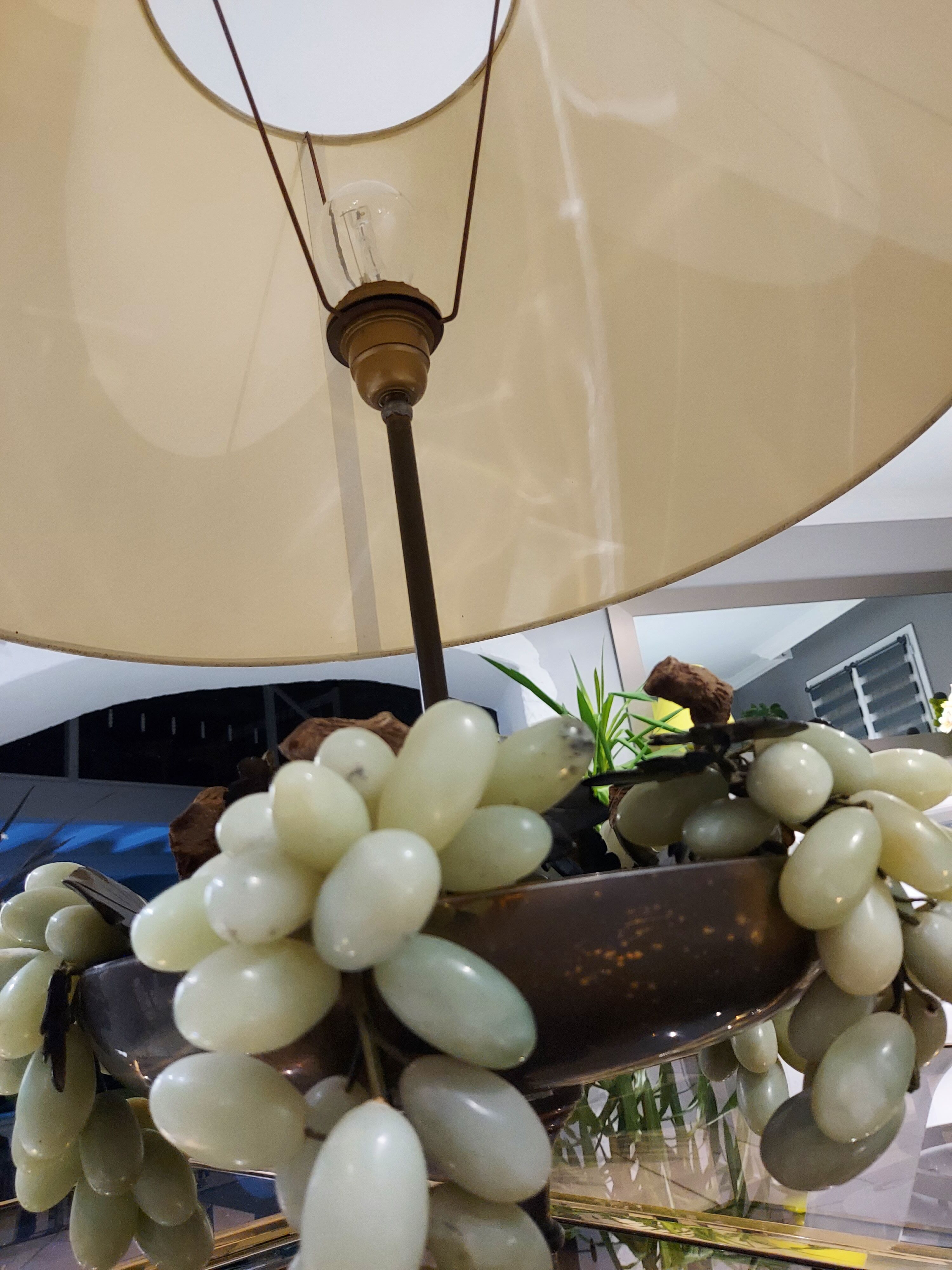 Large vintage living room lamp Italy 1970