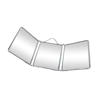 Silver metal barber tryptic