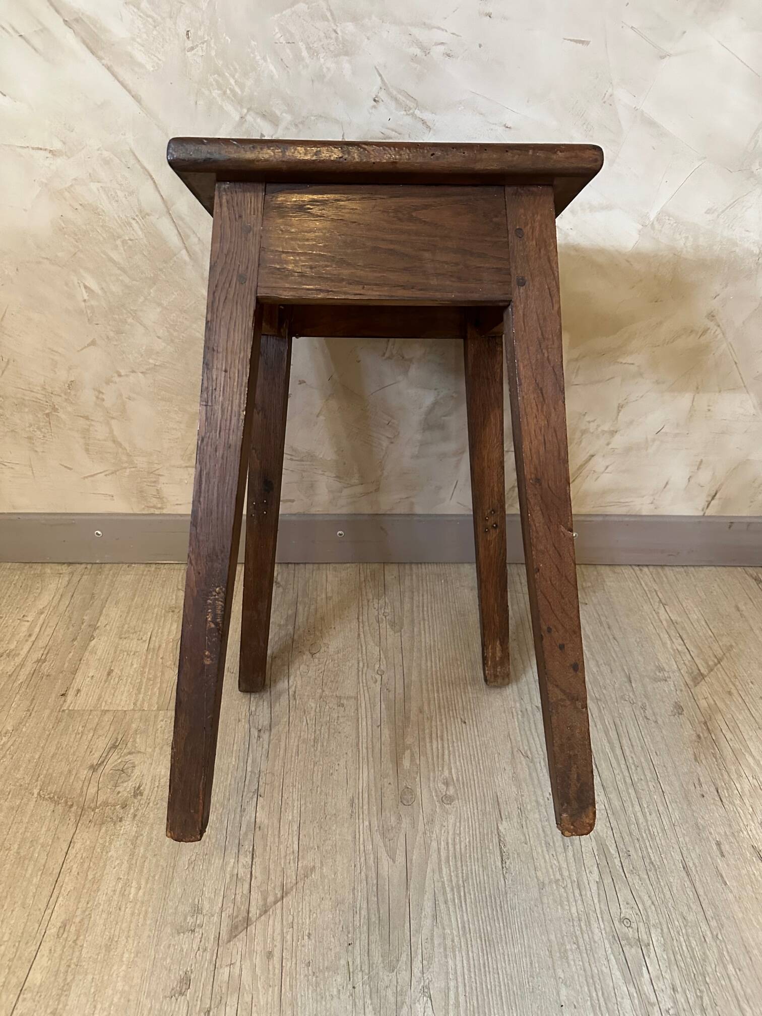 Oak workshop stool