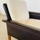 1960s retro Hans Olsen rosewood and leather lounge chair