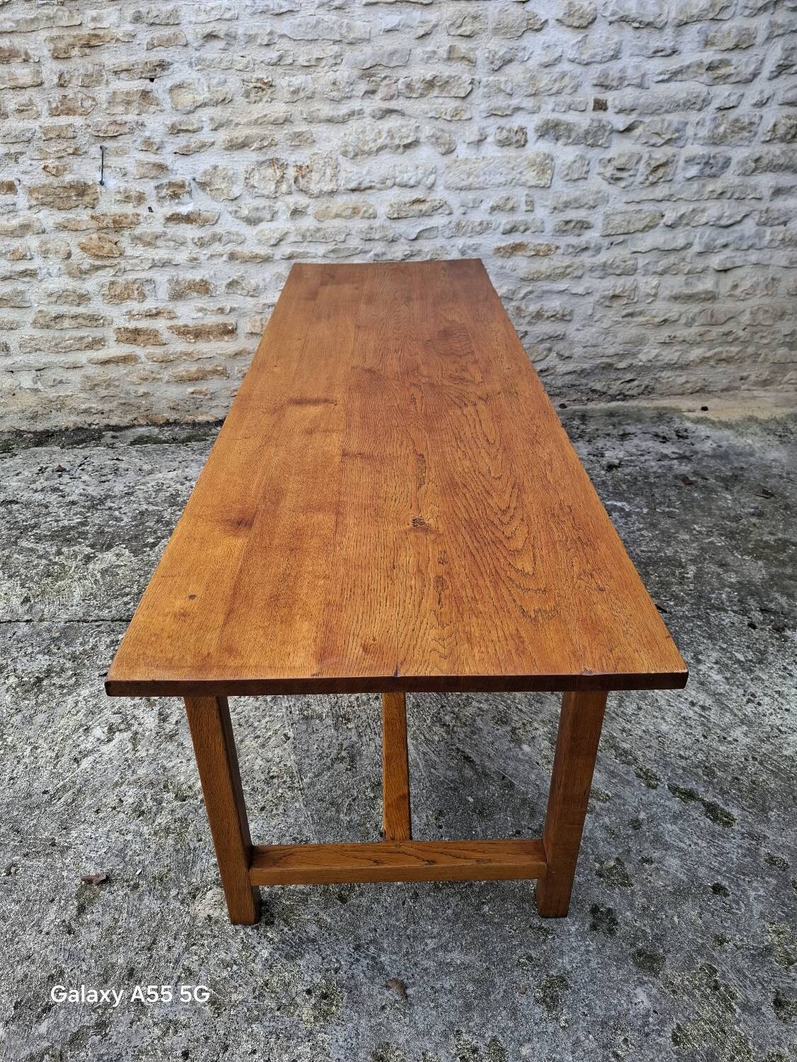 Oak farmhouse table 220 cm