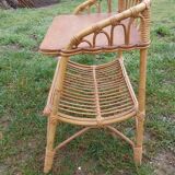 Rattan bedside table