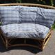 Vintage rattan sofa by Audoux Minet