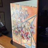 Semi-abstract painting “Balcony” 38 x 55