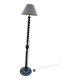 Lampadaire torsadé noir