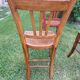 5 wooden bistro chairs
