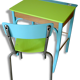 Desk and Chair of schoolboy.