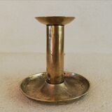 Brass hand candle holder