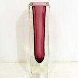 Large sommerso vase, Murano glass