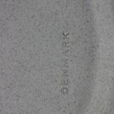 Danish mid-century blue turquoise large ceramic plate by H.A. Kahler