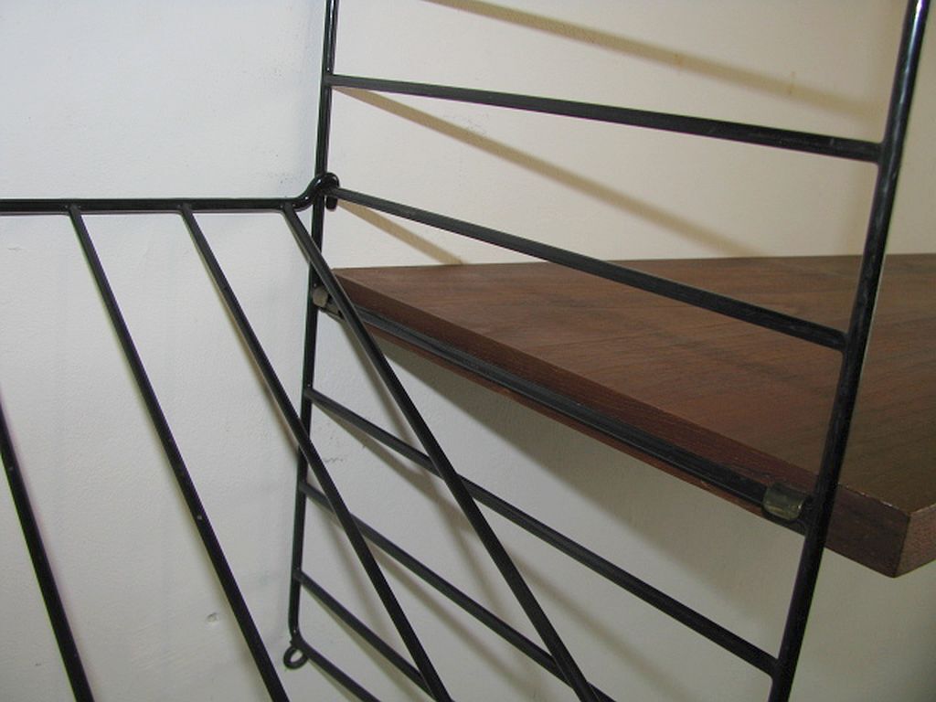 Wall shelves by Nils Nisse String System, Sweden 1960/70