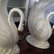 Set of 2 Swan lamps Bassano Italy