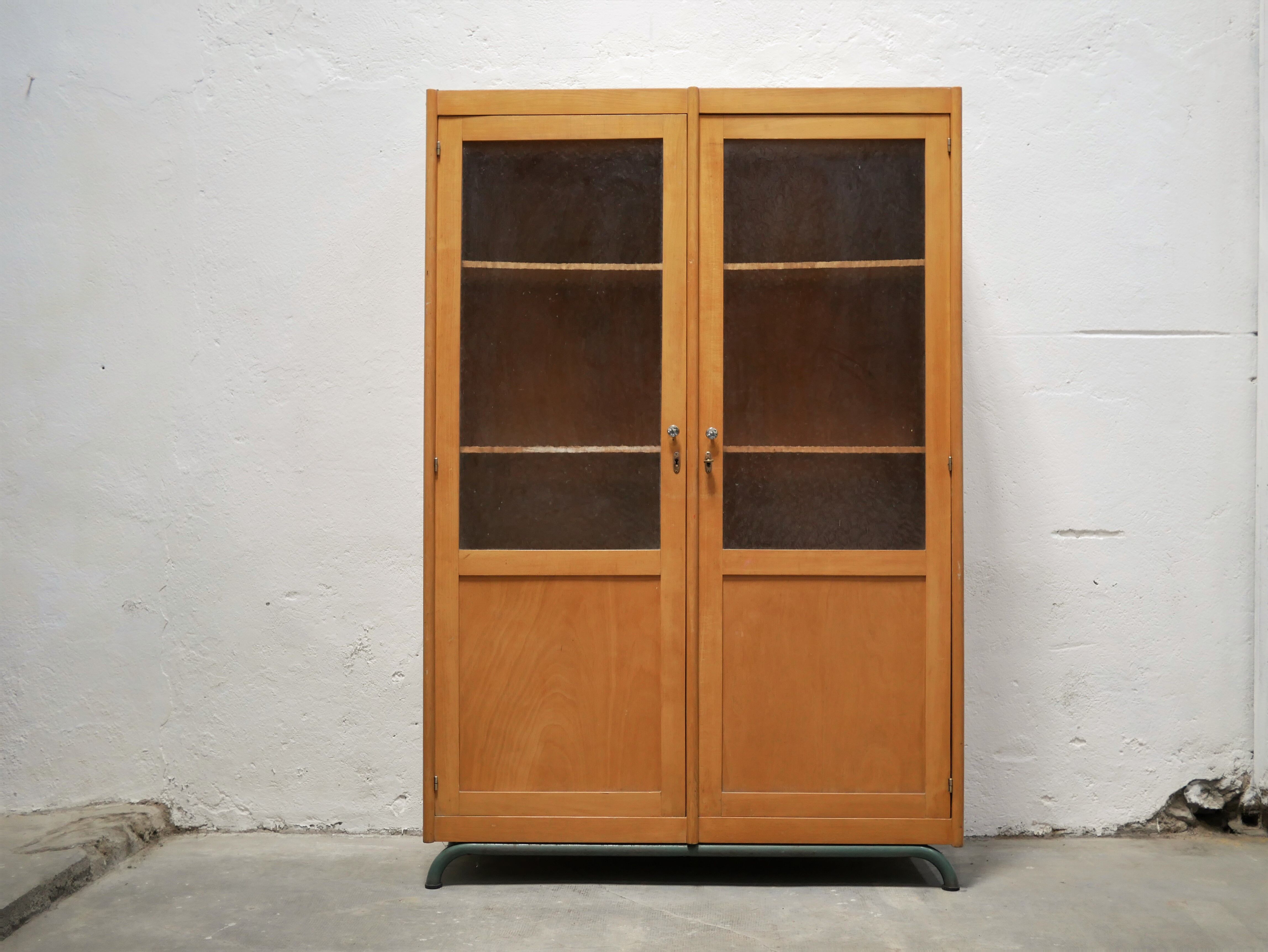 Vintage school library cabinet