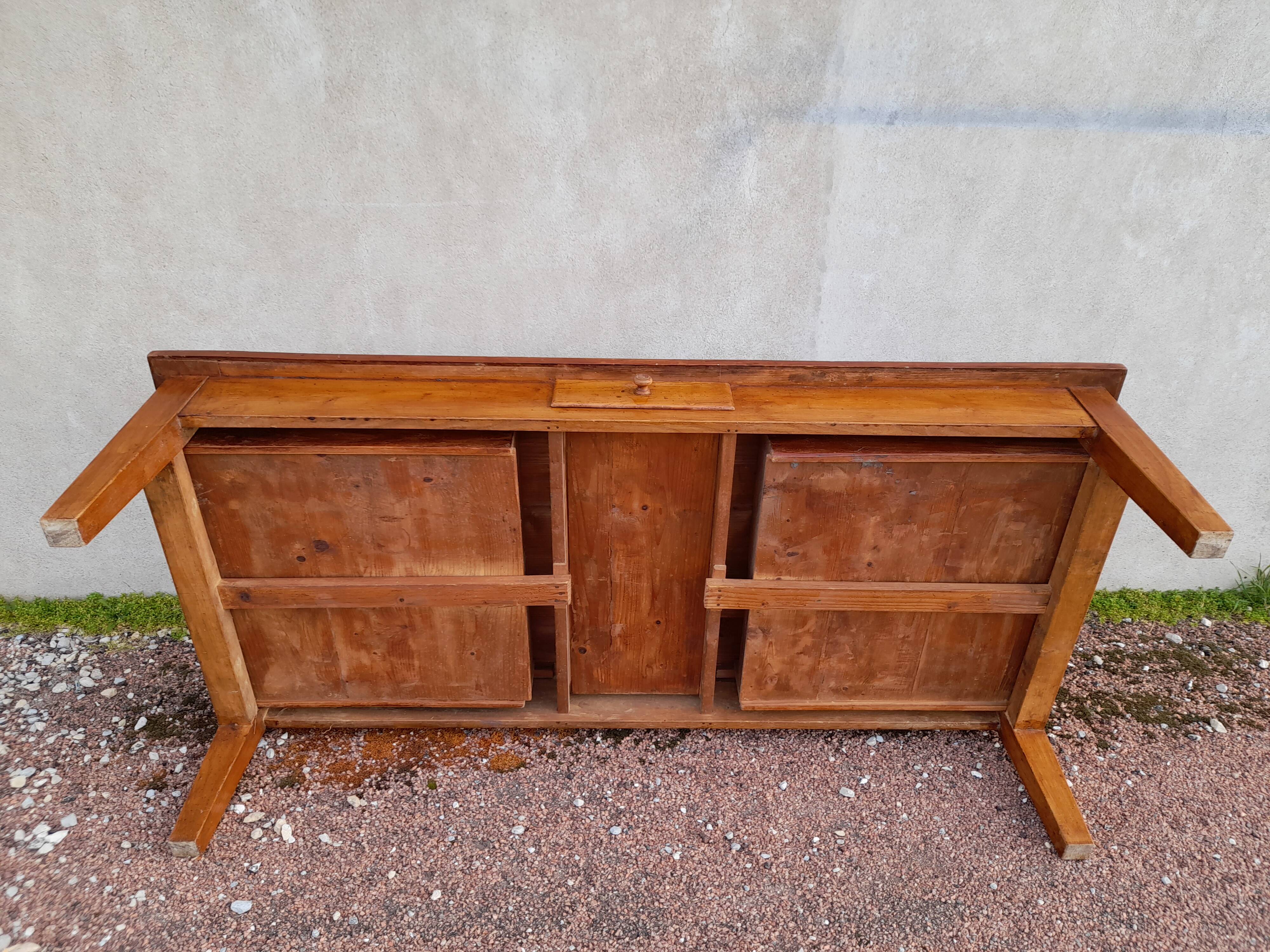 Rustic farm coffee table 3 drawers -1m72