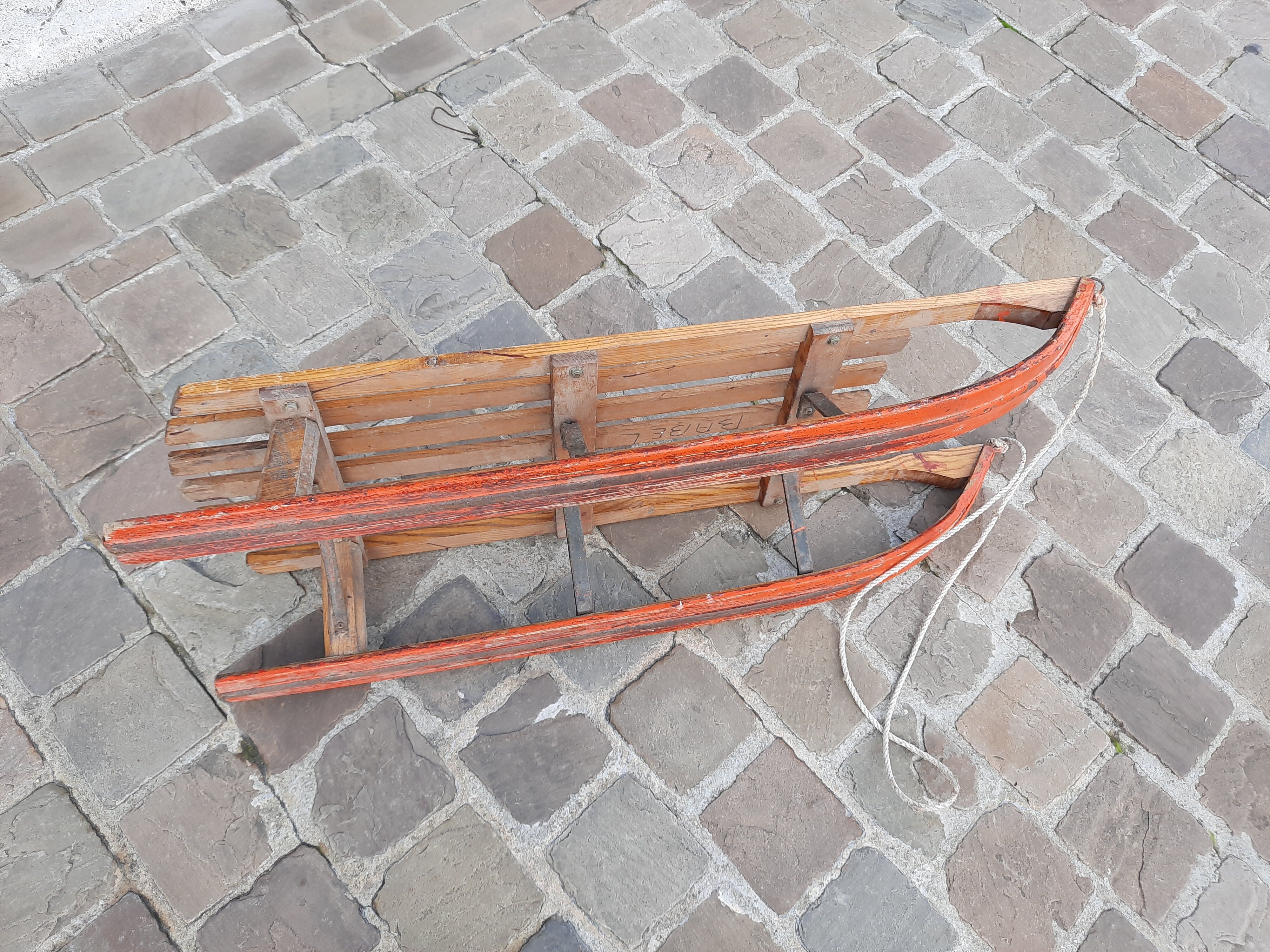 Old wooden sled