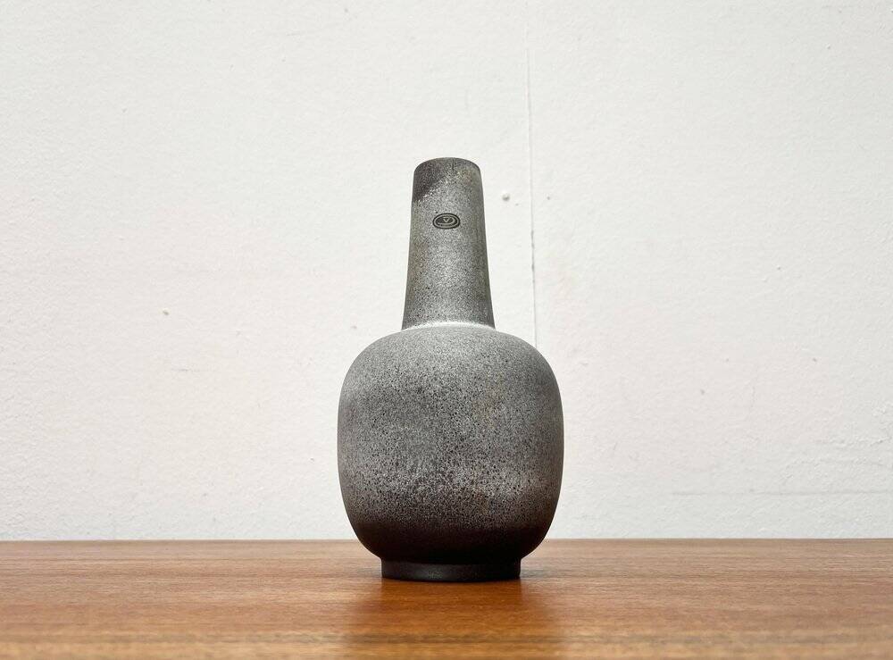 Minimalist pottery vase from a mid-century German workshop by Fritz Van Daalen, 1960s.