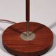 Temde teak and metal floor lamp with a new custom lampshade – 1960s elegance